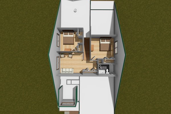 Cottage Floor Plan - Upper Floor Plan #513-2271