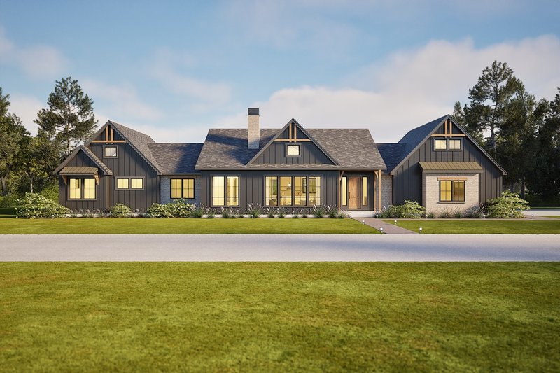 Home Plan - Farmhouse Exterior - Front Elevation Plan #1105-13