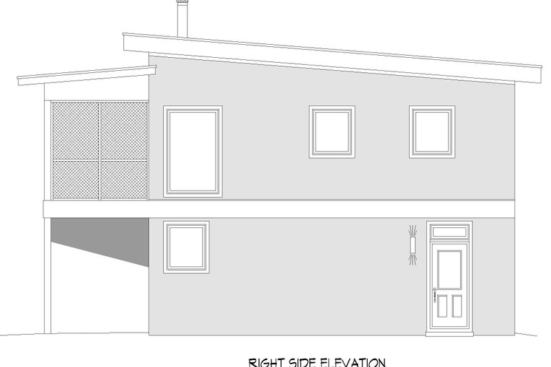 Home Plan - Exterior - Other Elevation 1 for Modern House Plan #932-689 - 1 bed, 1 bath
