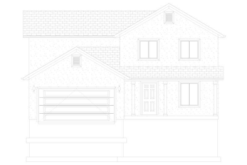 House Design - Exterior - Front Elevation 5 for Traditional House Plan #1060-385 - 3 bed, 2.5 bath