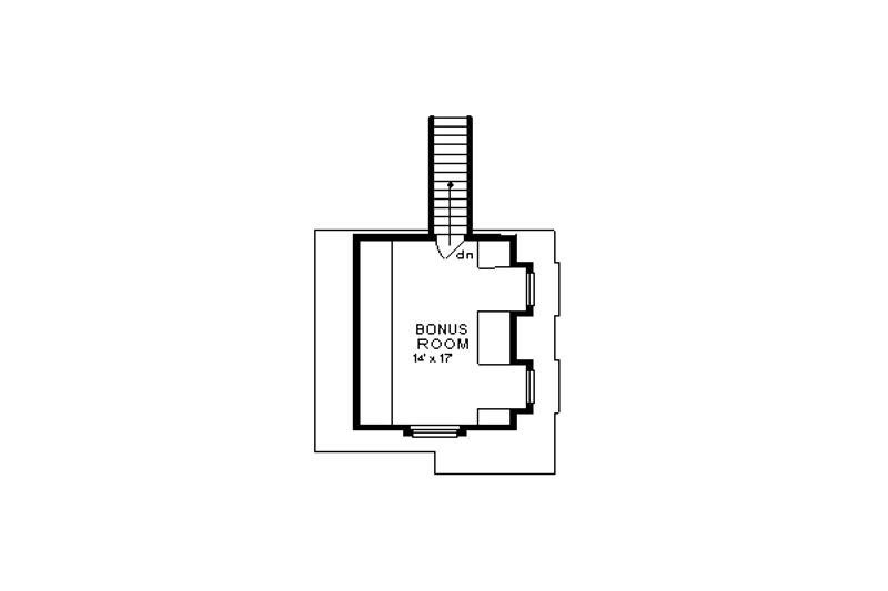 Dream House Plan - Floor Plan - Upper Floor for Traditional House Plan #18-281 - 3 bed, 2 bath