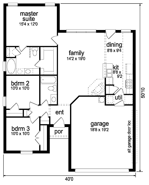 Traditional Floor Plan - Main Floor Plan #84-297