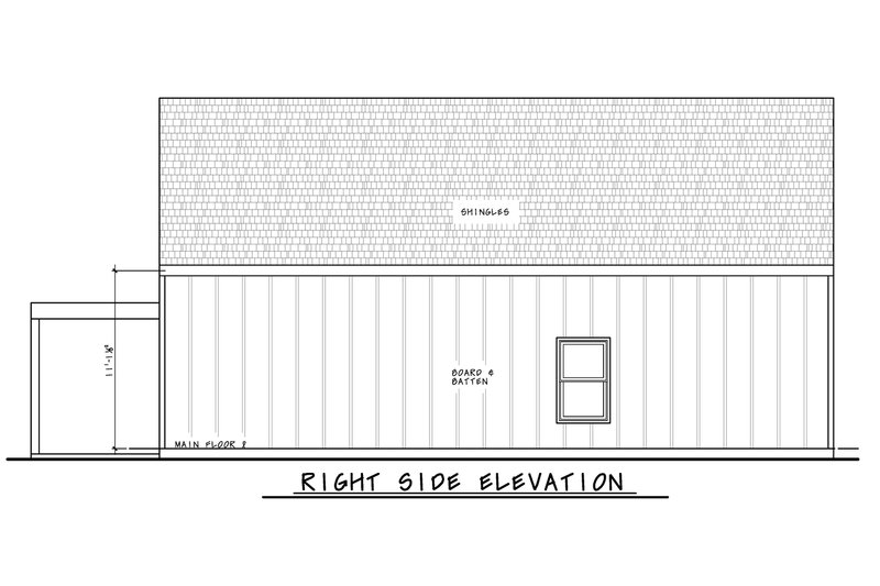 Dream House Plan - Exterior - Other Elevation 1 for Modern House Plan #20-2552 - 3 bed, 2 bath