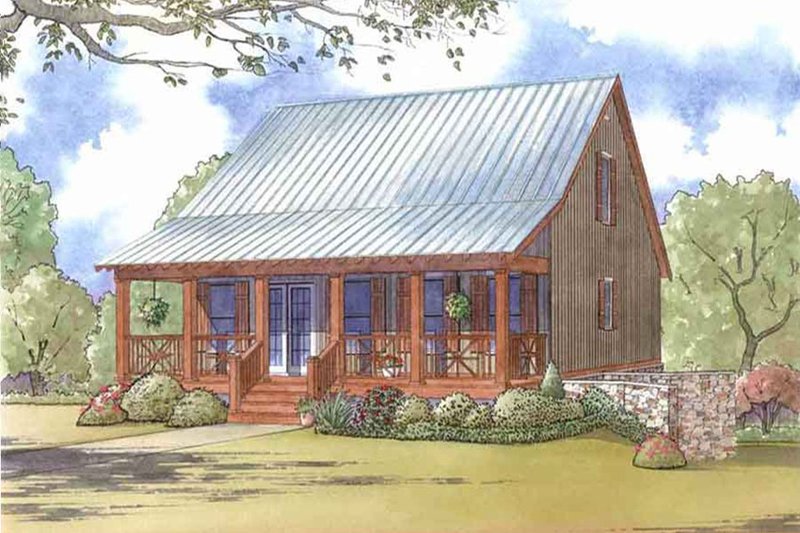 Architectural House Design - Exterior - Front Elevation 4 for Country House Plan #923-46 - 3 bed, 3.5 bath