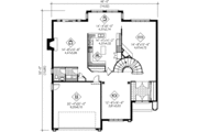 Traditional Style House Plan - 4 Beds 2.5 Baths 3476 Sq/Ft Plan #25-2019 Floor 