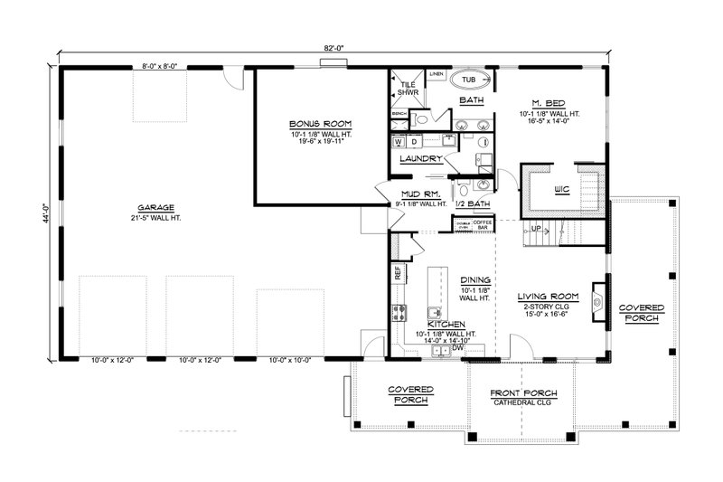 Barndominium Style House Plan - 4 Beds 4.5 Baths 2937 Sq Ft Plan #1064 