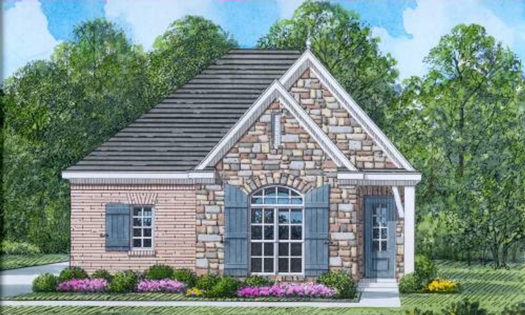 European Style House Plan - 3 Beds 2 Baths 1700 Sq/Ft Plan #424-46