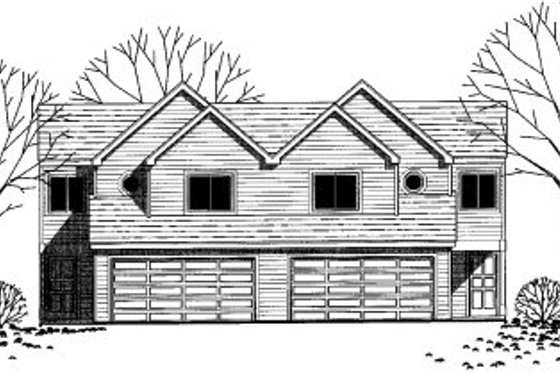 Exterior - Front Elevation for Traditional House Plan #303-445 - 3 bed, 2.5 bath