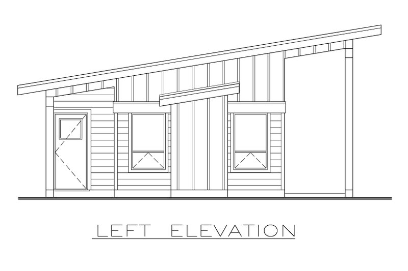 Home Plan - Exterior - Other Elevation for Modern House Plan #1100-171 - 1 bed, 1 bath