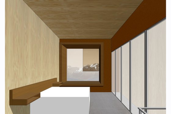 Exterior - Other Elevation 2 for Modern House Plan #469-2 - 2 bed, 1.5 bath