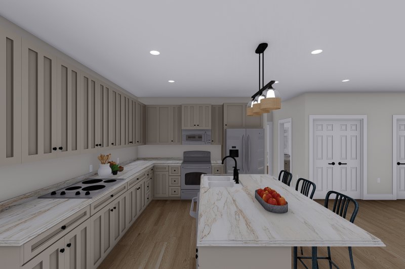 Architectural House Design - Interior - Kitchen for Traditional House Plan #1060-143 - 3 bed, 2.5 bath