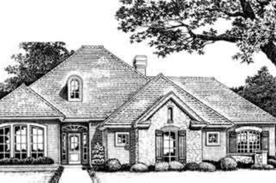 Exterior - Front Elevation for Traditional House Plan #310-254 - 3 bed, 2.5 bath