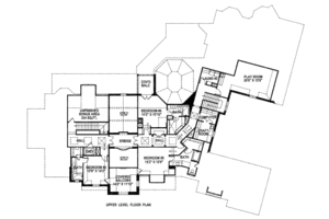 Floor Plan - Upper Floor for European House Plan #141-279 - 6 bed, 7.5 bath