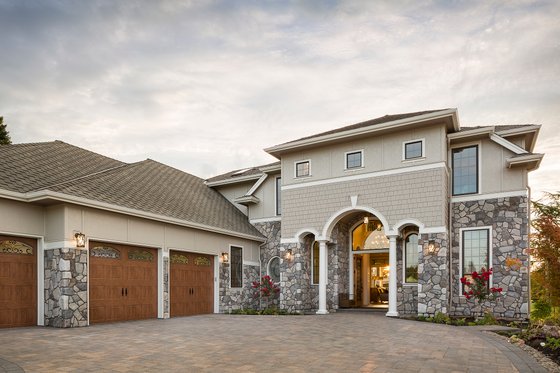 Exterior - Front Elevation 4 for European House Plan #48-650 - 4 bed, 4.5 bath