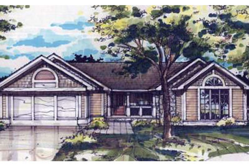 Home Plan - Ranch Exterior - Front Elevation Plan #320-355
