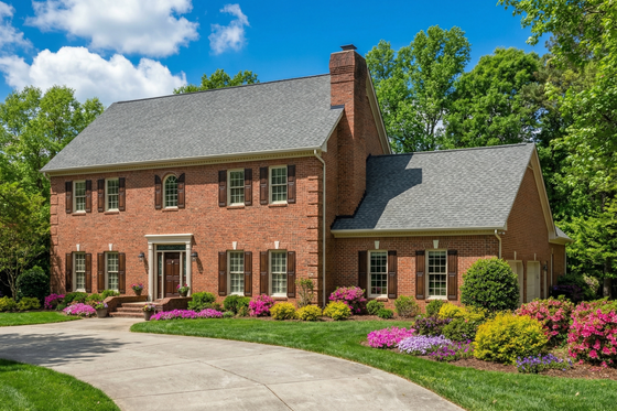 Exterior - Front Elevation for Colonial House Plan #17-278 - 4 bed, 2.5 bath