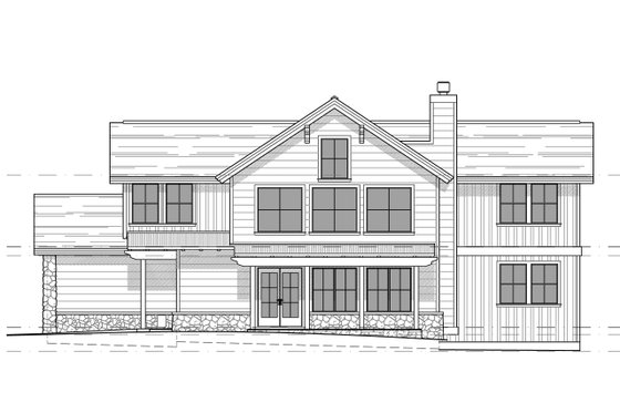 Exterior - Other Elevation for Craftsman House Plan #899-5 - 3 bed, 2 bath