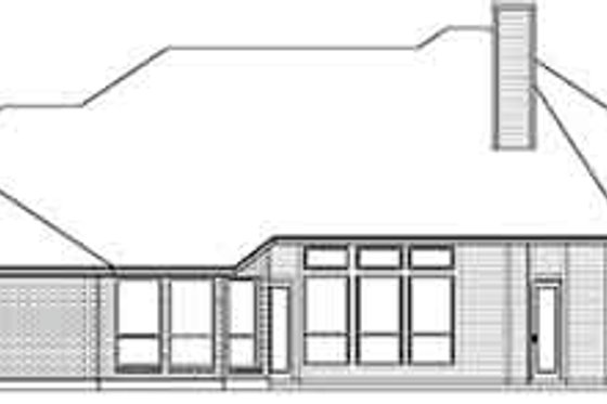 Exterior - Rear Elevation for Traditional House Plan #84-238 - 5 bed, 3 bath