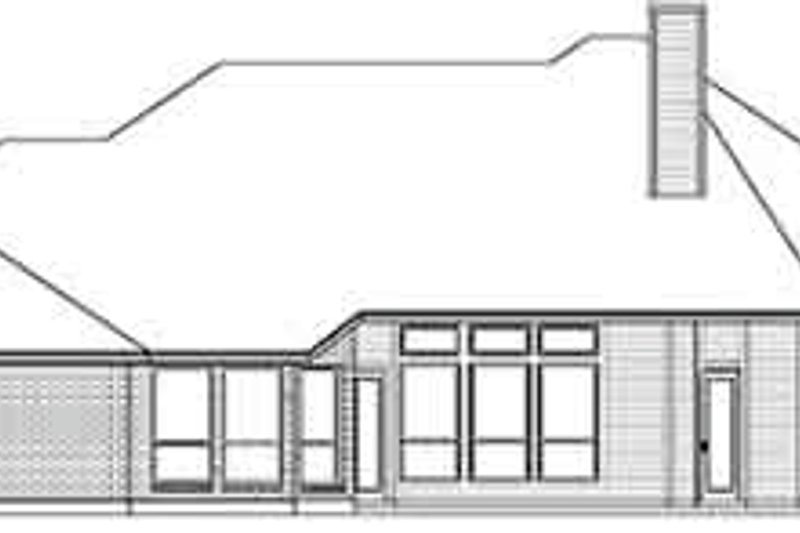 Home Plan - Exterior - Rear Elevation for Traditional House Plan #84-238 - 5 bed, 3 bath