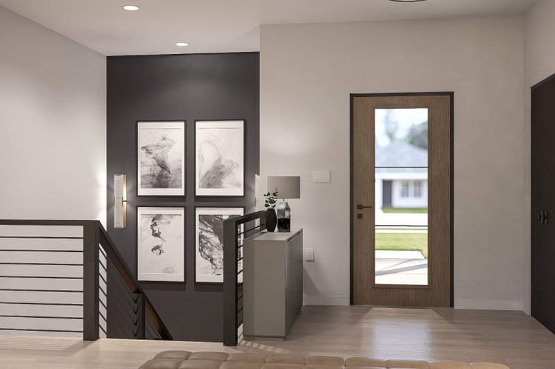 House Design - Interior - Entry for Modern House Plan #455-747 - 3 bed, 2 bath