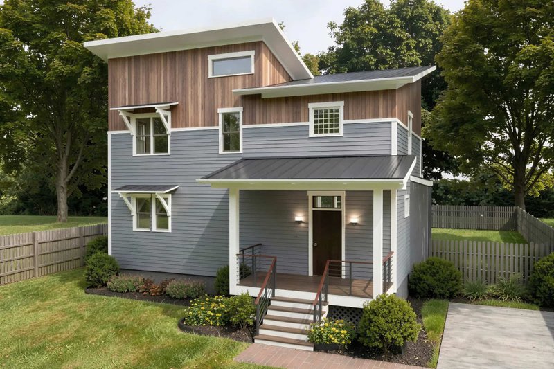 Home Plan - Modern Exterior - Front Elevation Plan #79-325