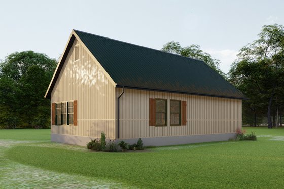 Exterior - Other Elevation 2 for Bungalow House Plan #1092-2 - 1 bed, 2 bath