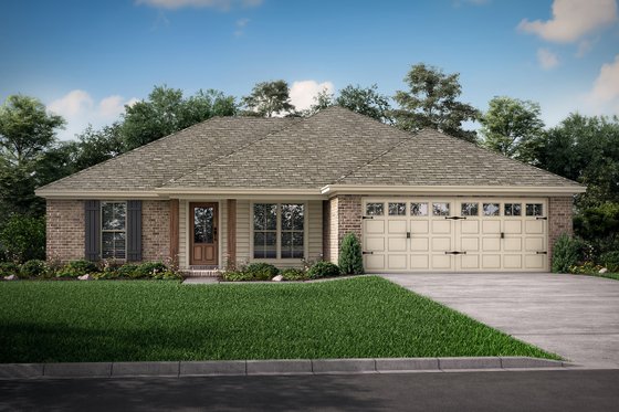 Exterior - Other Elevation for European House Plan #430-58 - 3 bed, 2 bath