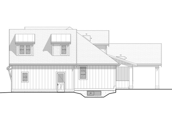 Exterior - Other Elevation 1 for Farmhouse House Plan #1086-4 - 3 bed, 2.5 bath