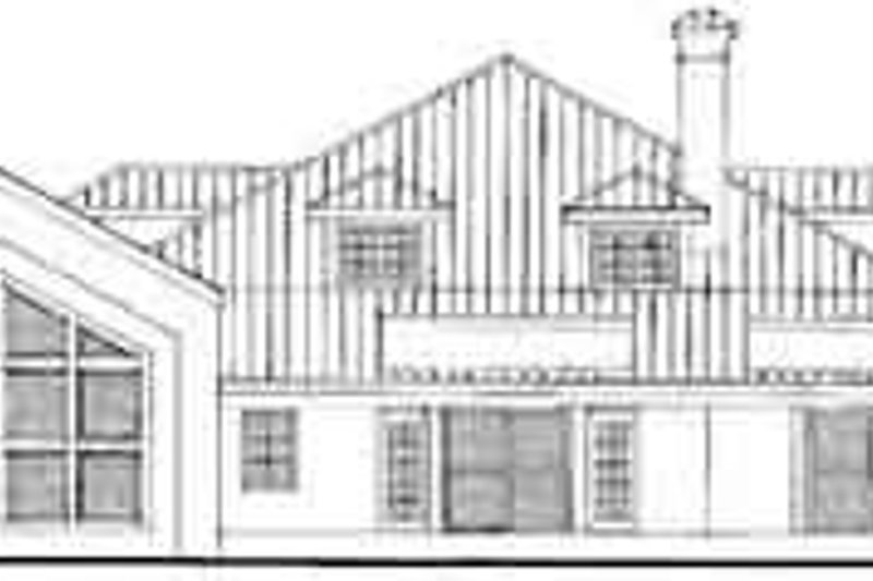 Home Plan - Exterior - Rear Elevation for Modern House Plan #72-190 - 6 bed, 5 bath