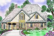 European Style House Plan - 4 Beds 3.5 Baths 2874 Sq/Ft Plan #52-136 