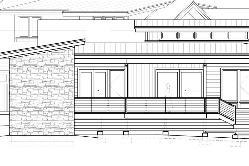 Home Plan - Exterior - Other Elevation 3 for Contemporary House Plan #895-27 - 4 bed, 3.5 bath