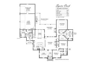 Floor Plan - Main Floor for European House Plan #1074-16 - 4 bed, 3.5 bath