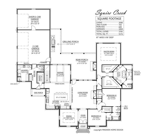Dream House Plan - European Floor Plan - Main Floor Plan #1074-16