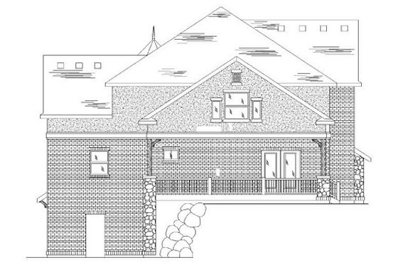 Exterior - Rear Elevation for Victorian House Plan #5-420 - 5 bed, 4.5 bath