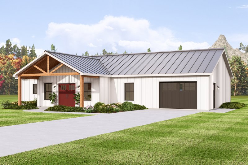 House Plan Design - Exterior - Other Elevation for Ranch House Plan #1064-337 - 2 bed, 2 bath