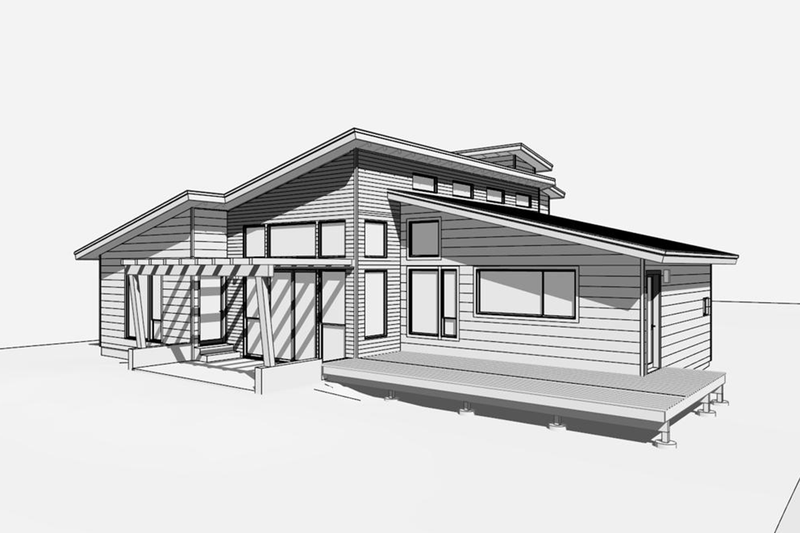 House Design - Exterior - Other Elevation for Modern House Plan #1099-12 - 3 bed, 3 bath