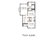 Craftsman Style House Plan - 4 Beds 3 Baths 1646 Sq/Ft Plan #79-304 