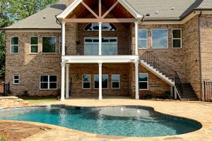 Exterior - Rear Elevation 1 for Craftsman House Plan #437-105 - 5 bed, 5 bath