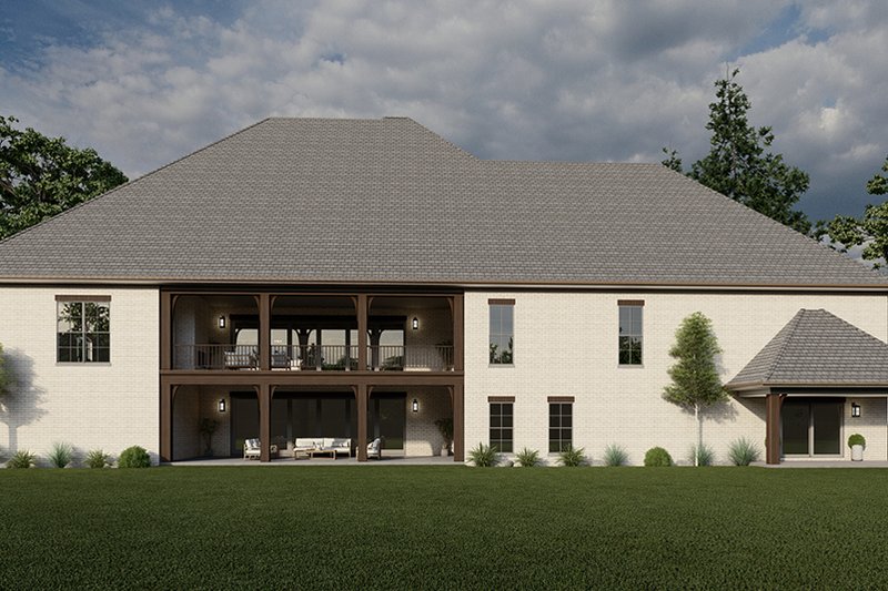 Architectural House Design - European Exterior - Rear Elevation Plan #923-298