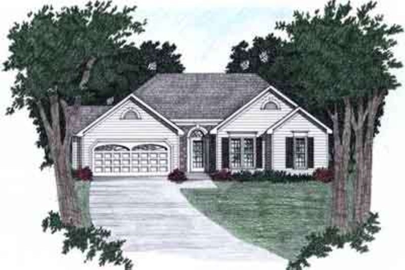 Architectural House Design - Traditional Exterior - Front Elevation Plan #129-110