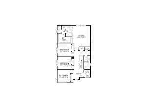 Floor Plan - Upper Floor for Craftsman House Plan #53-688 - 4 bed, 2.5 bath