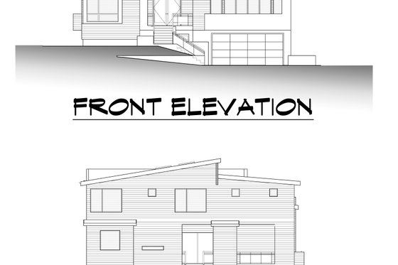 Exterior - Other Elevation 2 for Contemporary House Plan #1066-200 - 5 bed, 5 bath