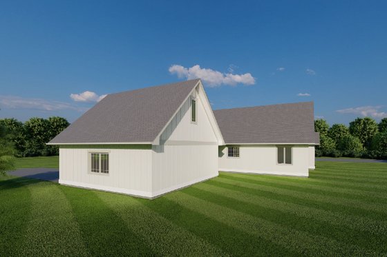 Exterior - Rear Elevation for Farmhouse House Plan #126-250 - 2 bed, 2 bath