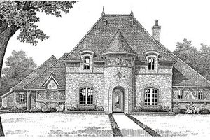 Exterior - Other Elevation for European House Plan #310-651 - 4 bed, 3.5 bath