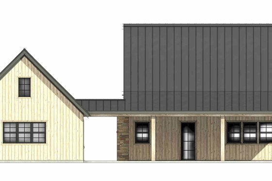 Exterior - Rear Elevation 1 for Farmhouse House Plan #1096-159 - 3 bed, 2.5 bath