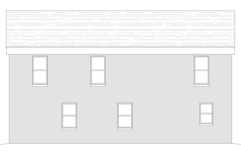 Home Plan - Exterior - Rear Elevation for Modern House Plan #932-410 - 3 bed, 2 bath