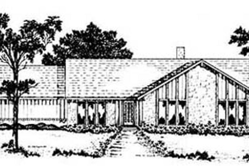 House Design - Modern Exterior - Front Elevation Plan #36-168