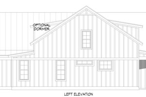 Exterior - Other Elevation for Farmhouse House Plan #932-1206 - 3 bed, 3 bath