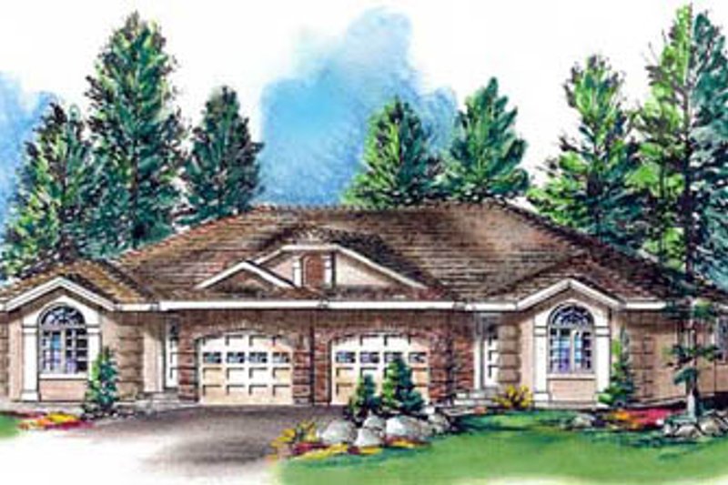 Home Plan - European Exterior - Front Elevation Plan #18-187