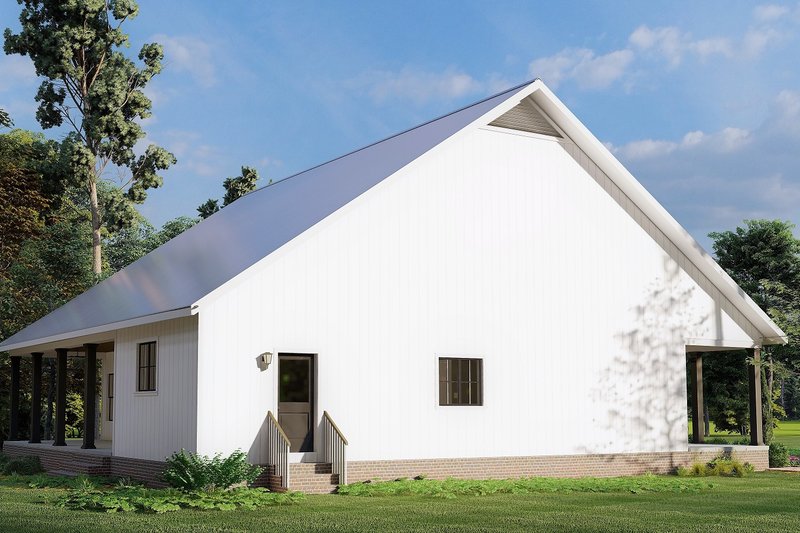 House Blueprint - Exterior - Other Elevation for Country House Plan #44-254 - 3 bed, 2 bath
